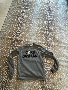 Novelty Sweatshirt 'carb Dashing' Graphic Sweatshirt